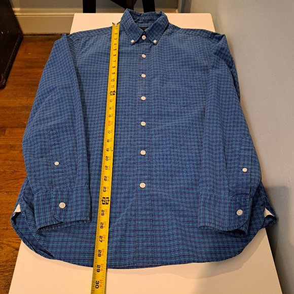 J. Crew Men's Small Regular Fit Long Sleeve Button Down Plaid Shirt - Picture 10 of 12